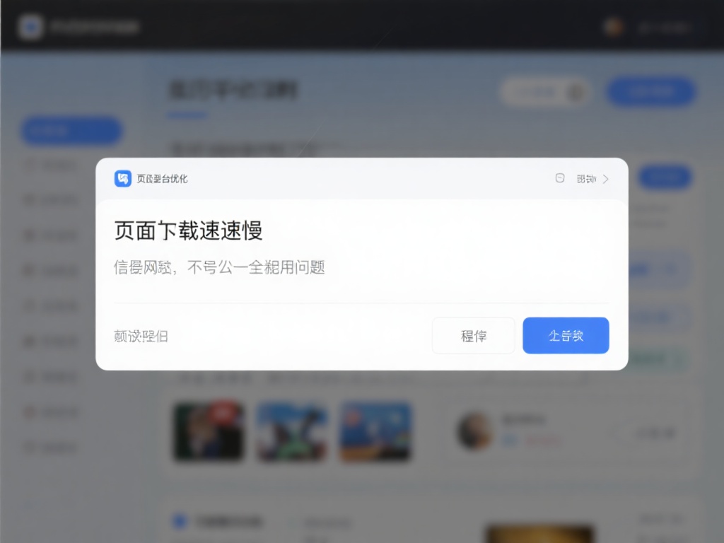 页面加载速度慢是另一个常见问题，尤其是在使用较旧设